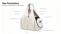 Sac de transport pour animaux de compagnie en nylon souple avec logo personnalisé BSCI, trou d'aération respirant, sac de transport pour animaux de compagnie pour petit chien ou chat, pour les sorties et les courses