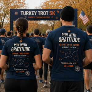 Turkey Trot 5K <b>Shirt</b> Thanksgiving Running Event Custom Race Apparel Community <b>Fun</b> Run - Product Image 4