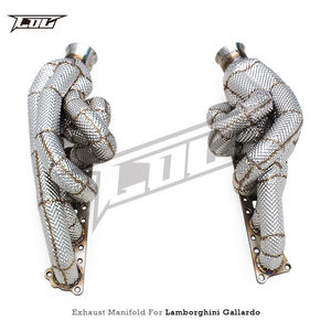 ท่อร่วมไอเสียแบบ OEM สำหรับ Lamborghini Gallardo 5.0L ปี 2004-2007 รุ่น Street Car วัสดุ SUS304 พร้อมท่อแคทแบ็ก - Product Image 5