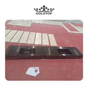 Lauren แผ่นหินอ่อนขัดเงาสีทองสีดำสำหรับเคาน์เตอร์โต๊ะเครื่องแป้งแผ่นผนังด้านบนกระเบื้องพื้นโต๊ะรับประทานอาหารโรงแรมล็อบบี้วิลล่า - Product Image 2