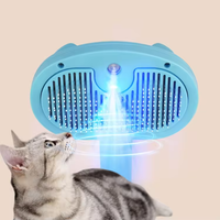 Brosse pour chat Spray pour perte d'eau Brosse pour chats et chiens Peigne d'épilation pour animaux de compagnie avec réservoir d'eau et bouton de libération