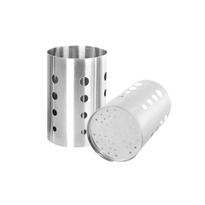 金製ステンレス製カトラリーホルダー穴あき箸排水機バスケットキッチン用品収納食器排水ラック金属 - Product Image 6