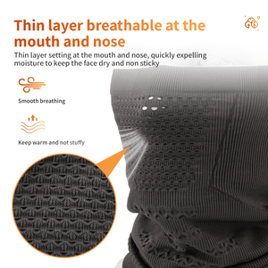 Masque thermique léger de haute qualité pour le visage, le <span class=keywords><strong>cou</strong></span>, le ski, le cyclisme, la course à pied, doux et respectueux de la peau - Product Image 6