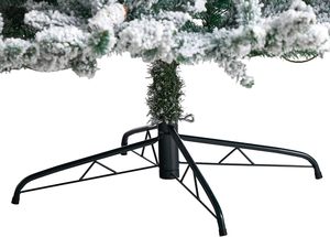 In the Trend 5FT 6FT 7FT PE Mix PVC Luxury Snow White Spruce Christmas <b>Tree</b> with Ornaments and <b>Light</b> Tabletop Base - Product Image 4