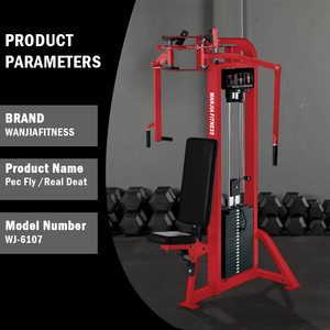 Equipo de Gimnasio de Alto Rendimiento, Máquina de Acero Resistente con Pila de Pesas para Entrenamiento Muscular, Pec <span class=keywords><strong>Fly</strong></span> con Logotipo Personalizado - Product Image 6