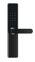 Cerradura Inteligente Glomarket con Control por Aplicación Wi-Fi, Huella Dactilar, Pantalla Táctil, Teclado Numérico, Llave, Cerradura Inteligente para Puerta de Madera