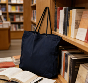 Bolsa de Hombro de Lona de Algodón de Gran Capacidad, Resistente y de Alta Calidad con Logotipo Personalizado y Cuerda Redonda - Product Image 3