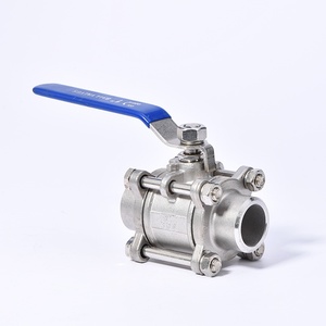 บอลวาล์วสุขภัณฑ์ SS304 316L 3ทาง1 "2" 3 "4" "4" แบบเต็มพอร์ตตัวหนีบสามทางด้วยมือตัวทีสแตนเลสทำความสะอาด - Product Image 3