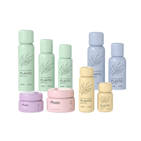 Flacon pompe vide en plastique PET rechargeable de 50 ml à 300 ml pour soins de la peau, shampoing, cosmétiques, lotion, avec pulvérisateur à fine brume et impression sérigraphique