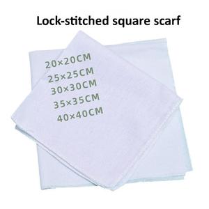 Tessuto di puro cotone Tie-Dye piccolo fazzoletto quadrato bianco interamente in cotone <span class=keywords><strong>Bandana</strong></span> quadrata per studenti bambini - Product Image 6