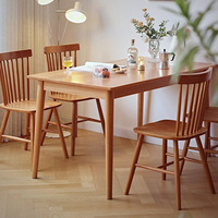 Table à manger extensible de style nordique DISHI, design rectangulaire simple, tables à manger en bois pour salle à manger, appartement, hôtel