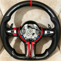 Volant pour BMW F30 F10 E90 F32 F36 M340i F22 F11 540i E87 F82 M3 M5 E70 M4 Cuir Fibre de carbone LED F80 E92 m Sport