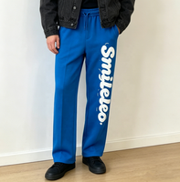 Pantalones Deportivos de Algodón French Terry para Hombre, con Estampado Puff y Logotipo Personalizado