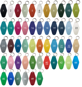 <span class=keywords><strong>2023</strong></span> Venta caliente logotipo personalizado Color Motel llaveros multicolor plástico diamante ABS Hotel llavero - Product Image 5