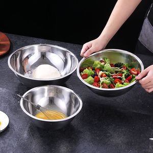 Tazón para Mezclar de Acero Inoxidable de 24 cm, 27 cm, 30 cm, 33 cm, 36 cm, 40 cm, 45 cm, 50 cm, Apto para Alimentos, Apto para Microondas, Apto para Horno, Apto para Lavavajillas - Product Image 1