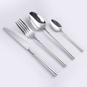 Juego <span class=keywords><strong>de</strong></span> cubiertos <span class=keywords><strong>de</strong></span> mesa <span class=keywords><strong>de</strong></span> acero inoxidable con mango afilado para pulido <span class=keywords><strong>de</strong></span> restaurante <span class=keywords><strong>de</strong></span> diseño moderno personalizado OEM - Product Image 2