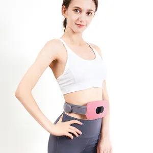 Period Cramp Massager Heating Belt Vibrating Thermal Pad Menstrual Relief Pain Waist Stomach Warm Recharge