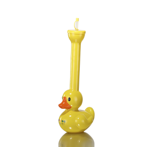 500Ml/1000Ml/1500Ml Botella de agua de cuello largo de pato amarillo de gran tamaño Frozen Magic Slush Cup con pajita - Product Image 2