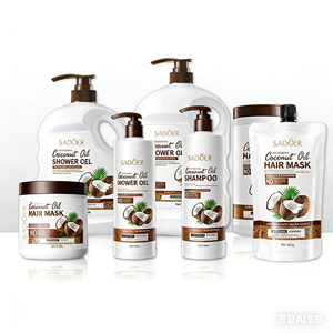 Serie SADOER agli Aminoacidi e Cocco per la Cura del Corpo e dei <span class=keywords><strong>Capelli</strong></span>, Shampoo e <span class=keywords><strong>Balsamo</strong></span> Idratante e Lisciante con Controllo del Sebo - Product Image 1