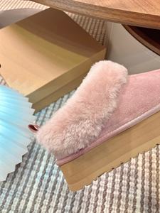 Pantuflas de Interior Uggs de Marca Personalizada con Suela Gruesa, Cómodas, Cálidas, Lujosas, Diseño Suave para Mujer - Product Image 4