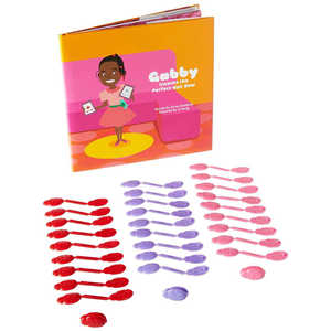 Livre et lot de 30 barrettes Little Lady GaBBY (30) - Livre cartonné de 30 pages avec ensemble de 30 barrettes (rouge/violet/rose) - Product Image 5