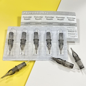 Aguja de maquillaje permanente <span class=keywords><strong>para</strong></span> <span class=keywords><strong>tatuar</strong></span>, cartuchos de aguja de tatuaje superafilados y precisos, esterilizados - Product Image 2