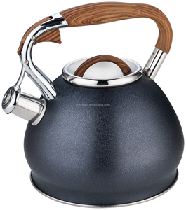 3L Floral Design Bouton Poussoir Base à Induction Sifflement Bouilloire à Café <span class=keywords><strong>Chauffe</strong></span>-<span class=keywords><strong>eau</strong></span> Sans Soudure en Acier Inoxydable Matière Plastique - Product Image 5