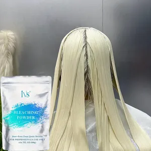 IVS - Pó descolorante forte para salão de beleza, forte e personalizado, livre de poeira, azul, nível 9, descolorante para cabelo, corante de cabelo, corante de cabelo, colorido, para salão de beleza