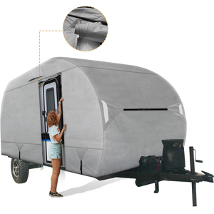 Easezone Polyester <strong>Waterproof</strong> Camper Trailer <strong>Cover</strong> UV Resistant Motorhome RV <strong>Cover</strong> - Product Image 6
