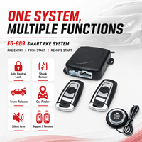 Universal Cae Alarm PKE Bouton poussoir Start Stop Engine Keyless Entry System Remote Automotive Lock Unlock Device