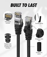 Generasi berikutnya Cat8 Ethernet LAN kabel 1m UTP Rj 45 konektor LSZH PVC Gratis disesuaikan OPP tas Qitian sampel tersedia