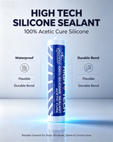 Scellant en silicone Sparko High Tech 100%, scellant pour verre à base d'acétate anti-fongique pour vitres