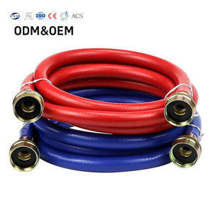 Manguera de Entrada para Lavadora Universal Resistente a Explosiones de Agua Fría y Caliente, Reforzada con Goma, de 3/4 Pulgadas, Paquete de 2 - Product Image 1