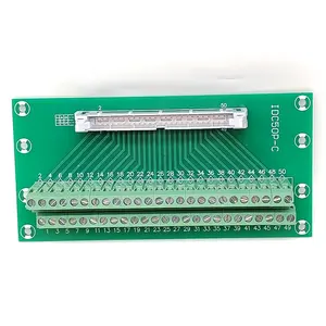 IDC50P IDC 50针-C PLC继电器端子公连接器至50p端子块分线板适配器