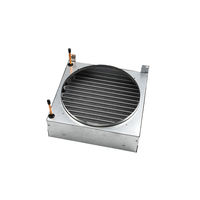 Refroidisseur de fermentation de brasserie en aluminium avec ventilateur et tubes hygiéniques polis à l'intérieur pour la fermentation de brasserie