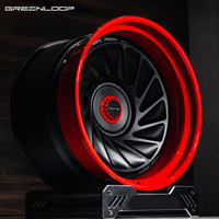 Rines Deportivos Forjados Rojos Personalizados GREENLOOP, Ruedas de Aleación de 19 20 21 22 24 26 Pulgadas 5X114.3 5X130 para Mercedes Bentley Urus C8 GTR