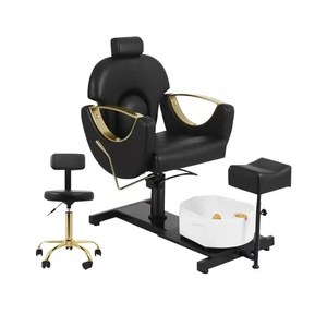 Chaise de salon de coiffure, chaise pour bain de pieds, chaise de pédicure, chaise de massage des pieds réglable en hauteur et pivotante, canapé pour bain de pieds, lavage des pieds - Product Image 4