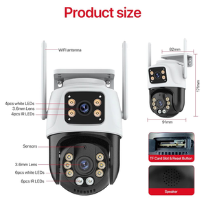 Système <span class=keywords><strong>de</strong></span> <span class=keywords><strong>surveillance</strong></span> ICsee 6mp <span class=keywords><strong>Kit</strong></span> <span class=keywords><strong>de</strong></span> caméra Ip Cctv sécurité extérieure 3pm Wifi ptz <span class=keywords><strong>Kit</strong></span> <span class=keywords><strong>de</strong></span> caméra système sans fil enregistrable Kits Nvr - Product Image 4
