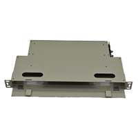 Panneau de brassage fibre optique LC 24 cœurs 1U 19 pouces pour montage en rack, cadre de distribution ODF en acier laminé à froid robuste FTTH