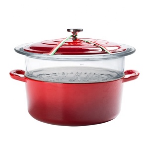 Nhà <span class=keywords><strong>Cookware</strong></span> sets men Vòng gang soong <span class=keywords><strong>Cookware</strong></span> Set Hà Lan lò nồi với steamer-26cm - Product Image 1