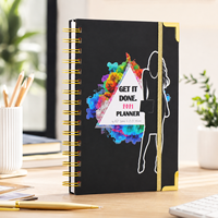 Carnet de notes personnalisable en gros, couverture rigide, plastifié, imprimé, pour voyages d'affaires, directement de l'usine