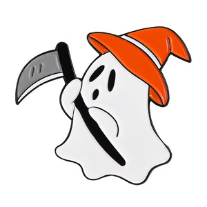 Meilleure vente de combinaison multi-style européenne et américaine Halloween Citrouille Fantôme Crâne <span class=keywords><strong>Horreur</strong></span> Série Métal Coulée Gravé Or - Product Image 6