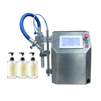 Machine de remplissage de crème cosmétique, de miel et de liquides visqueux à tête unique de bureau, à commande PLC haute précision, en acier inoxydable 304