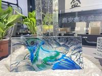 Vitrail artistique solide de style européen, verre coloré pour la protection de la vie privée, décoration écologique pour la maison, le bureau, l'hôtel, la villa