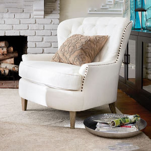 Cổ điển thiết kế phòng khách ghế <span class=keywords><strong>Cardiff</strong></span> nút chần chừ hiện đại bọc giọng ghế bành - Product Image 1