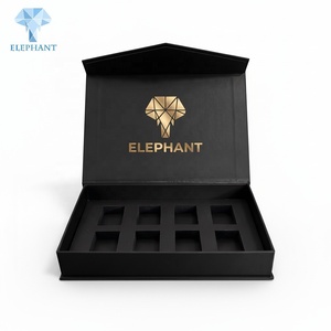 Boîte cadeau de luxe rigide personnalisée ELEPHANT pour bonbons, biscuits, snacks et chocolats, avec estampage à chaud en feuille d'or, emballage en carton - Product Image 3