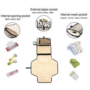 Almohadilla cambiante portátil 3 en 1 fácil de lavar para bebé para bolsa de almacenamiento de registro de Baby Shower - Product Image 5