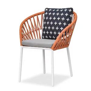 Moderno tavolo <span class=keywords><strong>da</strong></span> pranzo all'aperto <span class=keywords><strong>e</strong></span> <span class=keywords><strong>sedie</strong></span> Hotel mobili <span class=keywords><strong>da</strong></span> <span class=keywords><strong>giardino</strong></span> in vimini Rattan con corda per banchetti <span class=keywords><strong>e</strong></span> parchi - Product Image 1