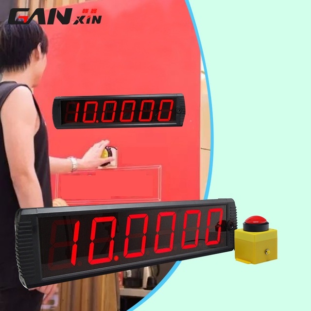 Factory Direct Popular Button Control Digital Countdown Timer Programmable 4-digit Time Number Display LED 10s Challenge Timer