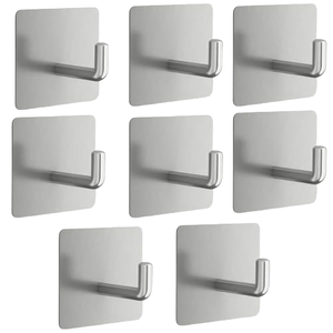 Hooks for <b>Wall</b> Heavy Items | <b>Wall</b> Hangers for <b>Clothes</b> Hanging | Self-Adhesive Hooks | <b>Wall</b> Hook Without Drill | Sticky - Product Image 1